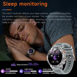 2025 relógio inteligente masculino 1.7 polegadas hd tela amoled mostrador personalizado relógio freqüência cardíaca oxigênio monitor de saúde do sono 100 + relógio de fitness esportivo - Image 6