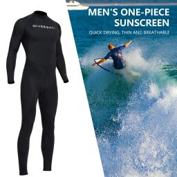 Roupas de mergulho para homens, protetor solar à prova de frio, mergulho, surf, maiô com zíper, elástico, anti-risco, equipamento esportivo aquático - Image 2