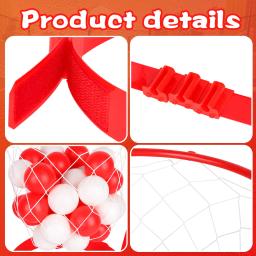 Ajustável Basketball Hoop Net para crianças e adultos, 2 jogadores, interior, ao ar livre, pai, criança, engraçado esporte brinquedo sensorial, cabeça Hoop, 2 pcs - Image 3