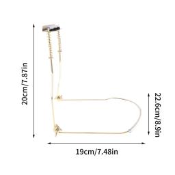 Suporte ajustável do órgão da boca do metal, suporte do pescoço da gaita, cremalheira da harpa, acessórios do instrumento musical, 10 furos, 1pc - Image 6