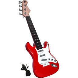 Brinquedo de guitarra elétrica para crianças, 4 cordas, Instrumentos musicais para crianças, Instrumento eletrônico portátil, 17in, venda quente - Image 6