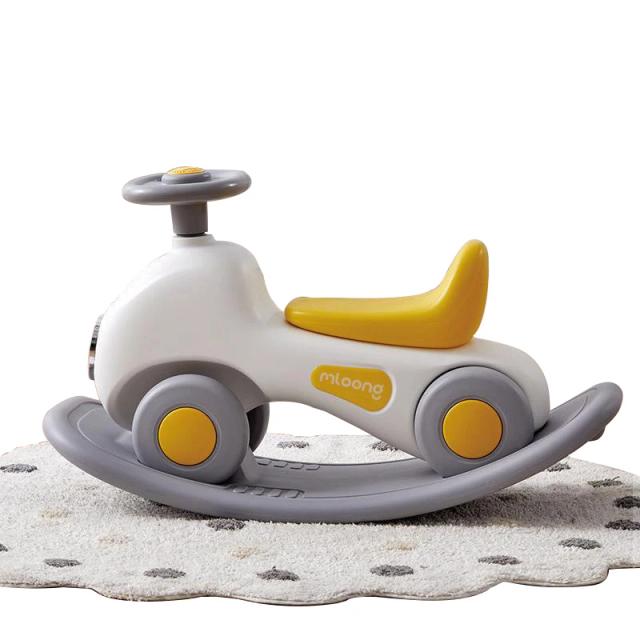 Cavalo de Balanço 2 em 1 para Crianças: Carrinho e Cadeira de Balanço Bebê com Design de Cavalo de Tróia, o Brinquedo Perfeito para Aniversários