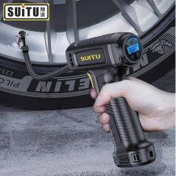 Compressor de ar portátil portátil, sem fio ou com fio, bomba inflável, insuflador de pneus, digital para carro, bicicleta, bolas, 120W, novo - Image 3