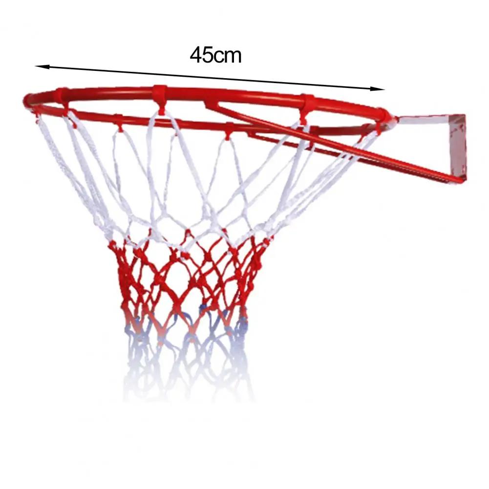 1 conjunto 45cm basquete hoop gols crianças adultos hoop sistema de basquete fixado na parede aro de basquete metas aro e net para treinamento - Image 1