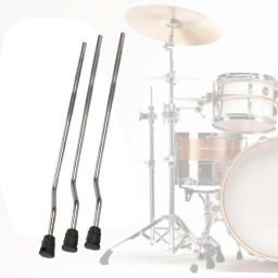 Tambor perna percussão instrumento peças, acessório do cilindro, estável Drum Fitting, suporte de tambor profissional, Tom chão, 3 pcs - Image 1