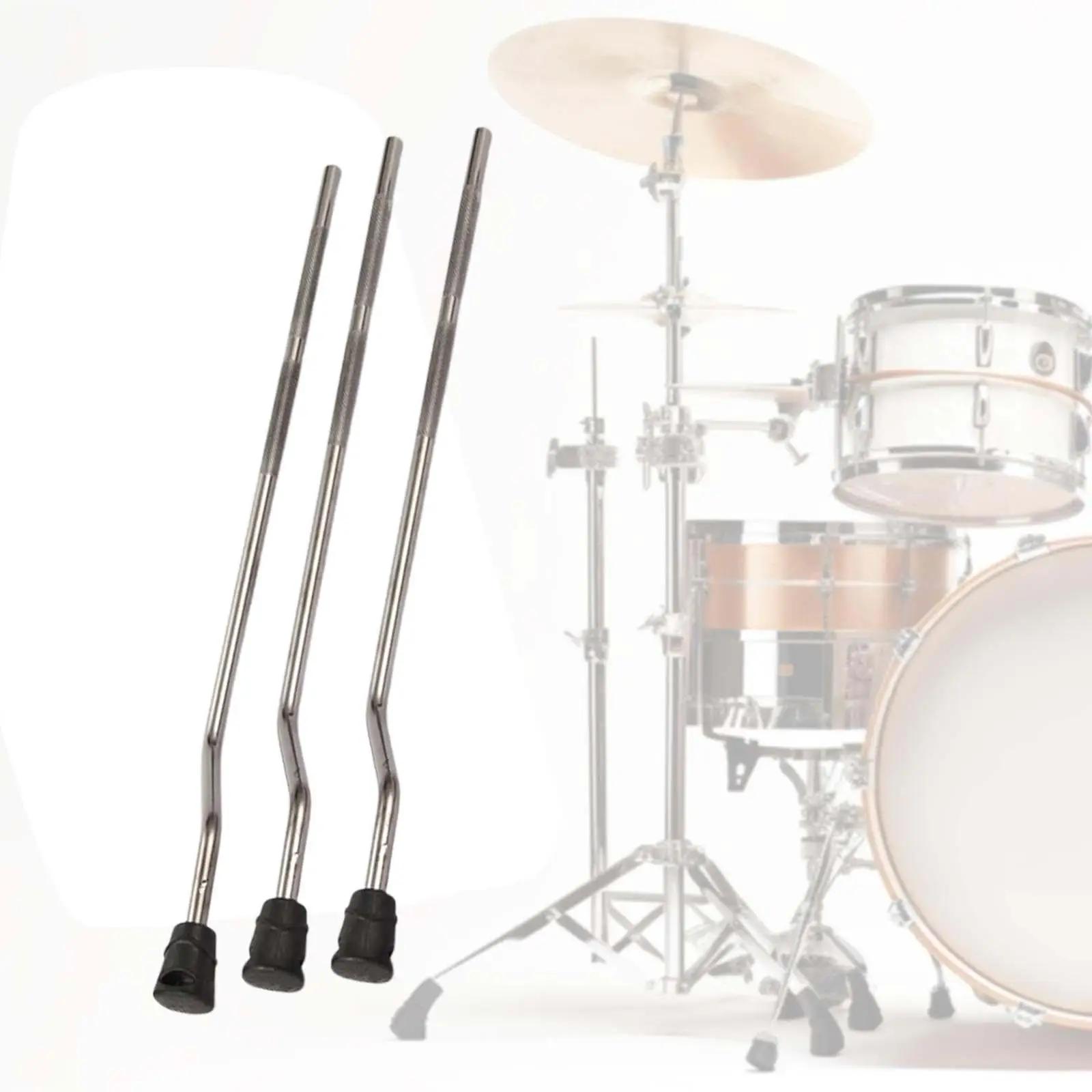 Tambor perna percussão instrumento peças, acessório do cilindro, estável Drum Fitting, suporte de tambor profissional, Tom chão, 3 pcs - Image 1