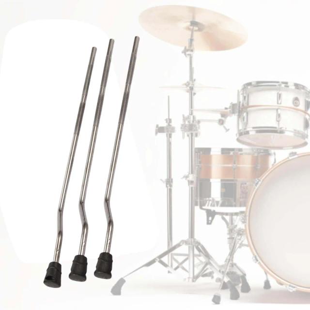 Suporte de Tambor Profissional com Acessórios de Percussão - Conjunto de 3 Peças Estáveis para Cilindro e Tom Chão