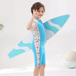 Fato de mergulho completo para crianças, wetsuit de peça única infantil, manga comprida, proteção UV, roupa de banho para surf, mantenha-se aquecido - Image 4