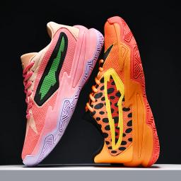 Tênis de basquete atlético masculino amortecimento respirável antiderrapante wearable ginásio treinamento tênis de corrida para homem e mulher - Image 1