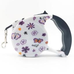 Trela retrátil automática para cães, pistas duráveis para caminhadas e corridas, produtos para animais, 5m - Image 4