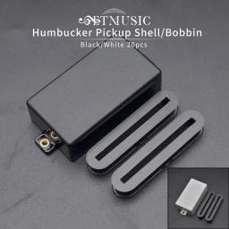 20 pçs plástico fosco selado humbucker captador escudo para guitarra elétrica peças seladas humbucker capa e bobina - Image 1