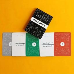 Baralho de data emocionante para casais, 50 peças, festa de intimidade, entretenimento engraçado romântico, beber cartas de jogo de tabuleiro significativas, presente noturno - Image 2