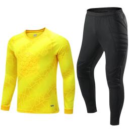 Uniforme de goleiro de futebol para homens e crianças, manga comprida, esponja protetora, camisa e calças de futebol, 2023 - Image 4