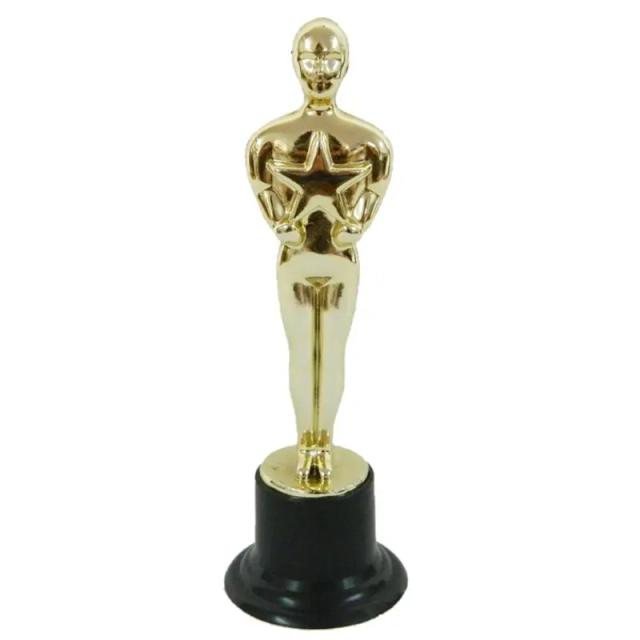 Conjunto de 12 Mini Estatuetas Oscar de Cerâmica Reutilizáveis para Decoração e Recompensas em Cozimento