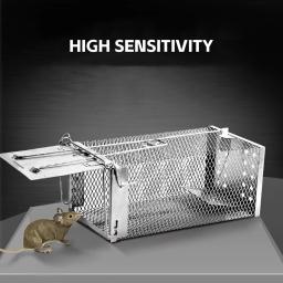 Rat Trap Steel No Kill Live Catch com furos de ar, Ratos Eficaz, Safe Mouse Cage, Hamsters, Esquilos, Roedores - Image 3