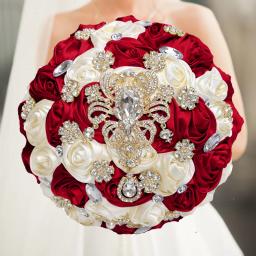 Buquê de dama de honra, segurando flores para decoração do casamento - Image 1