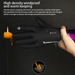 Neoprene luvas de inverno dos homens ciclismo bicicleta mulher térmica vento frio tela toque à prova dwaterproof água quente ao ar livre correndo esqui mitten - Image 4