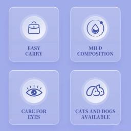 Pet colírio para cães e gatos, removedor de mancha de lágrima, anti-oftalmologista, suprimentos para pequenos animais - Image 5