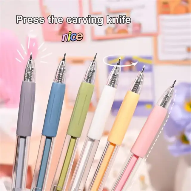 Ferramenta de Corte de Precisão para Scrapbooking: Cortador de Etiquetas e Caneta Faca para Adesivos e Artesanato (1 PC)