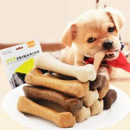 Bastão molar ósseo para cães, deleites alimentares, mastiga, higiene oral, couro, couro, dentes limpos, acessórios para cachorros, 30 PCs - Image 1