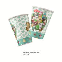 Descartável Disney Animal Crossing Party Supplies, Tema Presente, Copos, Guardanapos, Pull Flag, Bolo Set, Presentes - Image 3