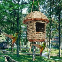 Bird House Ninho De Pássaro Respirável Criativo Fora Do Papagaio Pássaro Casa Pendurada Fora Suprimentos - Image 2