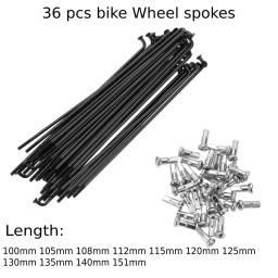 X autohaux raios de bicicleta raios de roda de bicicleta 14g 100/105/108/112/115/120/125/130/135/140/151mm comprimento aço carbono galvanizado - Image 1
