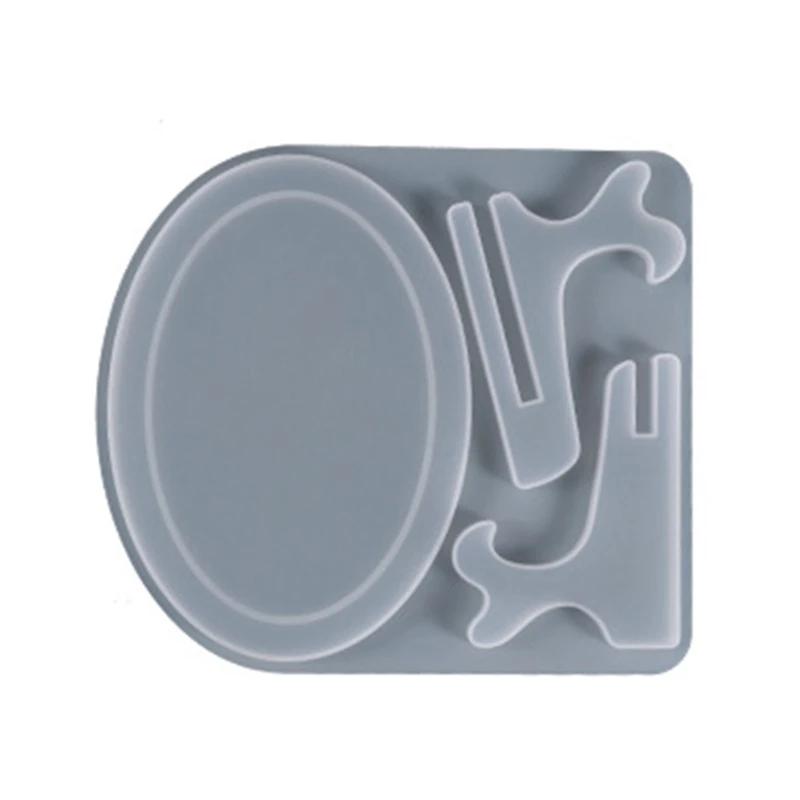Personalizado moldura da foto molde de cola epoxy moldes de fundição de resina de silicone com suporte titular molde para diy artesanato presente decoração de casa - Image 1