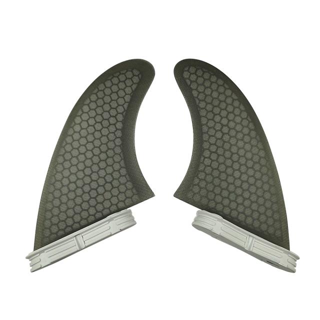 Conjunto de 2 Aletas Kee Fin para Prancha de Surf UPSURF-2 com Design Honeycomb e Abas Duplas