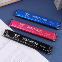 Professional Metal Harmonica com Case, Boca Órgão para Iniciantes, Instrumentos Musicais, 24 Buracos - Image 2