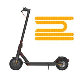 Adesivos reflexivos para Mijia Pro, refletor de segurança, peças de ciclismo, E-Scooter, decoração do carro, PVC, 4pcs - Image 5