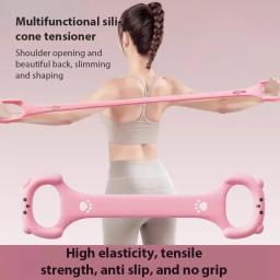 Figura 8 faixa de resistência fitness braço volta treinamento cordas elásticas exercício elástico para yoga pilates alongamento ginásio elástico - Image 1