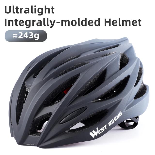 Capacete de Bicicleta Ajustável West Bike: Alta Segurança para MTB e Estrada com Design Integralmente Moldado