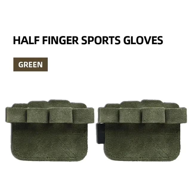 Luvas de Treinamento em Couro para Levantamento de Peso com Proteção de Palma e Apropriadas para Ginástica e Fitness - 1 Par