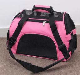 Portable Pet Carrier Bag para gatos e cães, Bolsa de viagem respirável, saco de transporte, malha, dobrável, cães pequenos - Image 1