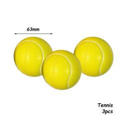 Bolas de espuma anti-stress para crianças, futebol, basquete, beisebol, tênis, brinquedos, espuma, descompressão, anti-stress, 63mm, 3pcs - Image 5