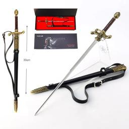 Arya Stark Game of Thrones, Espada de Metal, Modelo Arma, Coleção Ornamento, Coleção Periférica Game, Série Drama, Agulha de Rapier, 30cm - Image 1