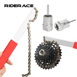 Kit de ferramentas de remoção de volante de bicicleta com chave de cassete 12 dentes mtb chave de remoção de roda dentada portátil ferramentas de reparo de bicicleta - Image 1