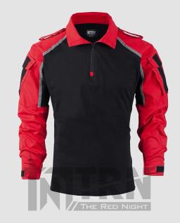 Uniforme combate tático com faixa reflexiva, Camisa esportes ao ar livre, Vermelho - Image 4
