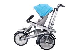 Bicicleta de três rodas para bebê e mãe, bicicleta dobrável para pai e filho, paisagem alta, reverso, para parentalidade - Image 2