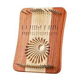 Mini Hluru Lyre Thumb, 17 Cordas de Kalimba, Dedo Harpa, Madeira Criativa, Instrumento Musical Iniciante, 31 Cordas - Image 1