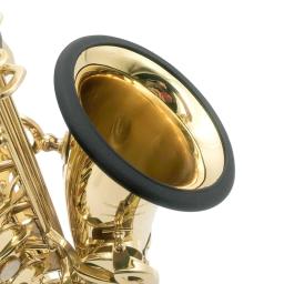 Saxofone mute anel protetor de sino silicone saxofone mute dampener substituição para alto sax amante musical, preto t4mf - Image 4