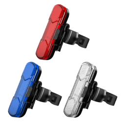 USB recarregável bicicleta LED cauda luz, selim impermeável, ciclismo luz traseira, aviso de segurança - Image 4
