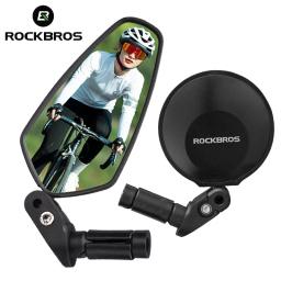 ROCKBROS-Mountain Road Bike Espelho, HD Folding Bicicleta Espelho Retrovisor, 360 ° Guiador Ajustável, PC Olhando Vidro, MTB Acessórios - Image 1