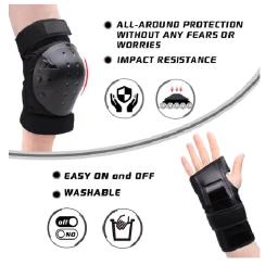 Equipamento de proteção do joelho e cotovelo para mulheres e crianças, patinação, skate, equitação em linha, equipamento de segurança - Image 3