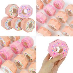 10 peças caixa de presente em formato de rosquinha para doces chocolate caixa em tema doce festa de casamento aniversário chá de bebê presente produtos de decoração para casa - Image 1
