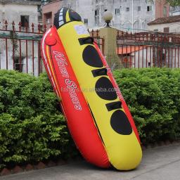 FDS-Tubo inflável de banana para adultos, pesado, 3 cavaleiros, tubo rebocável, barco para esportes aquáticos, novo - Image 4