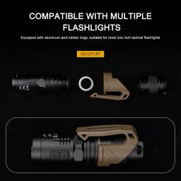 Portátil Tactical Lanterna Holder, multifuncional lâmpada Clip, fixação Suportes, Equipamentos Acessórios - Image 2