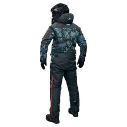 Macacão para homens de uma peça casca dura terno de esqui dentro de algodão manter quente capuz casaco à prova dwaterproof água ourdoor esporte roupas de inverno conjunto - Image 2