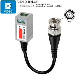 20 peças ahd/cvi/tvi torcido bnc cctv vídeo balun transceptores passivos utp balun bnc cat5 cctv utp vídeo balun até 3000 pés de alcance - Image 4